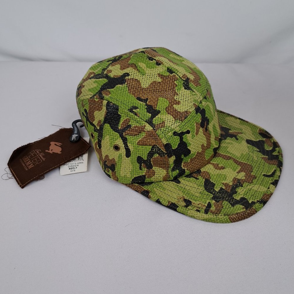 Peter Grimm Natural Fiber Camouflage Flat Bill Adjustable Cap